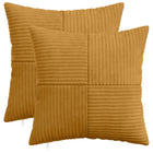 Kussensloop 2 pcs ALMELO Geel 45 x 45 cm corduroy