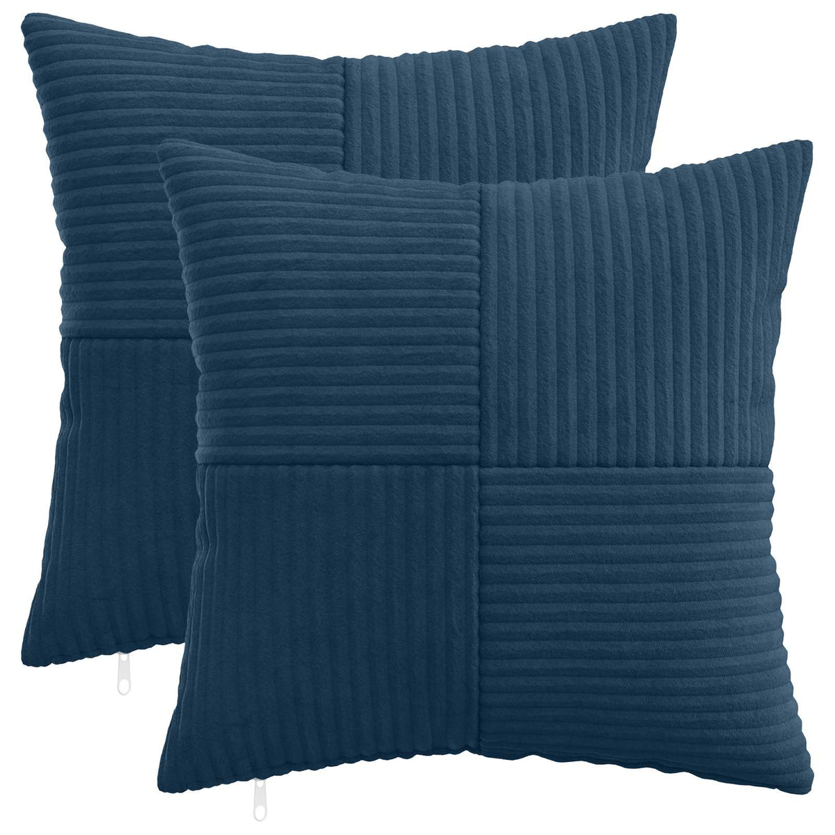 Kussensloop 2 pcs ALMELO Marineblauw 45 x 45 cm corduroy