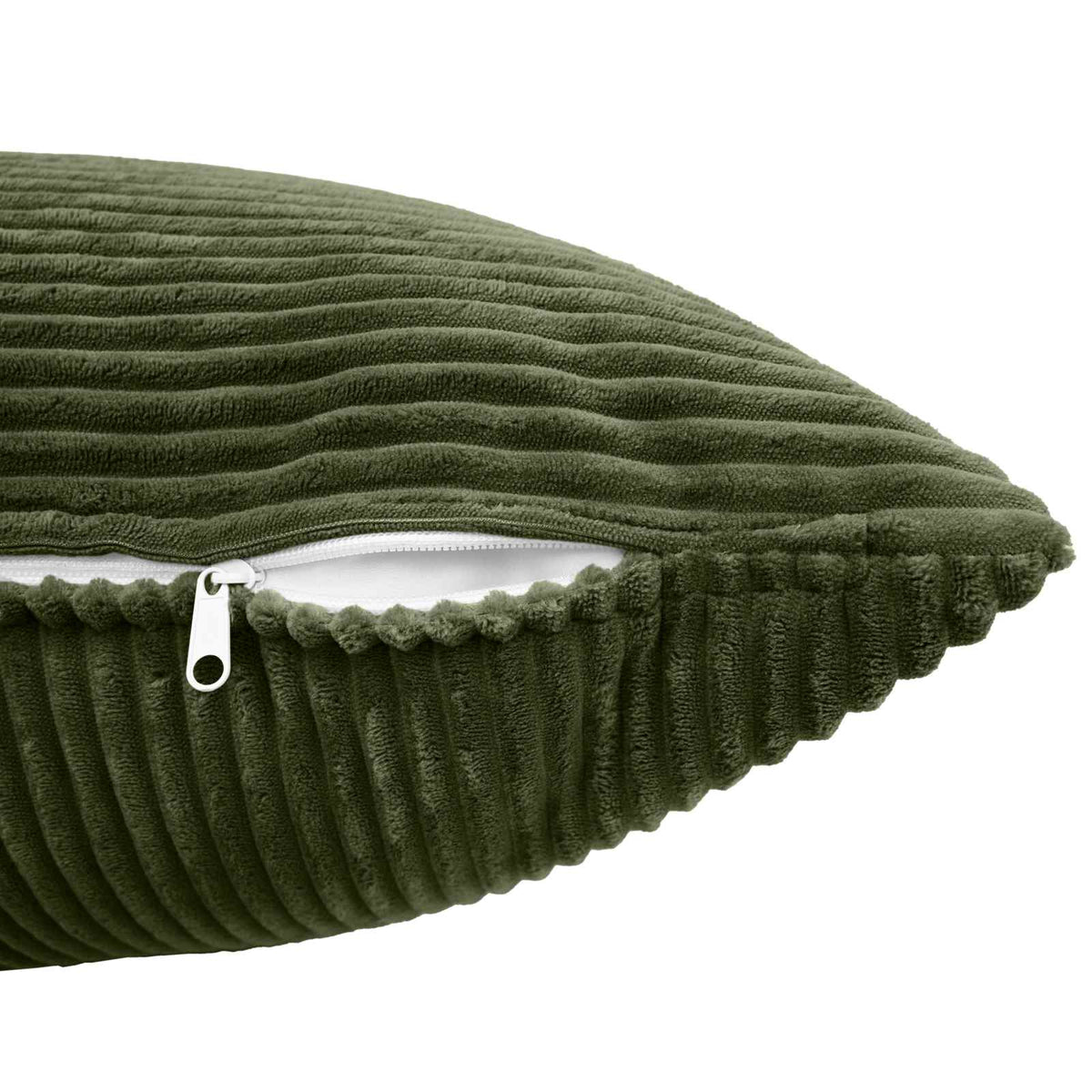 Kussensloop 12 pcs ALMELO Groen 45 x 45 cm corduroy