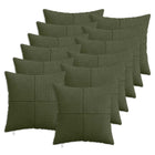 Kussensloop 12 stuks groen corduroy 45x45 cm