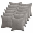 Kussensloop 50x50 cm lichtgrijs corduroy 12 stuks