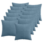 Kussensloop 12 stuks blauw corduroy 50x50 cm