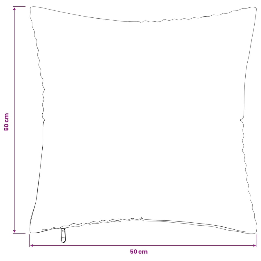 Kussensloop 2 pcs ALMELO Geel 50 x 50 cm corduroy