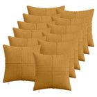 Kussensloop 12 pcs ALMELO Geel 50 x 50 cm corduroy