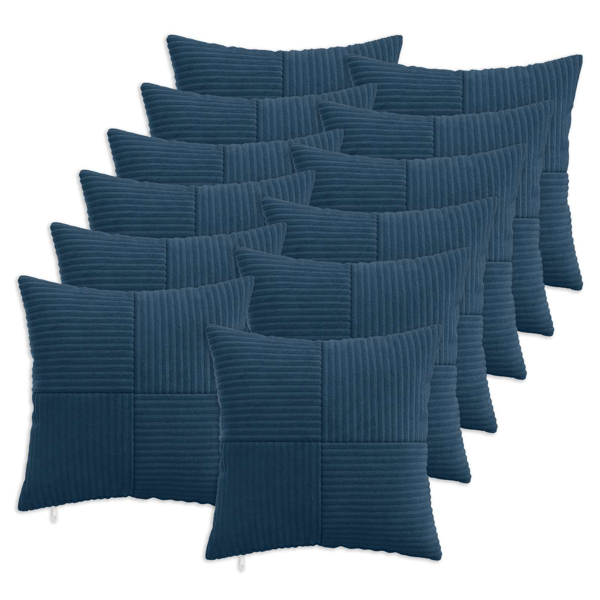 Kussensloop 12 pcs ALMELO Marineblauw 50 x 50 cm corduroy
