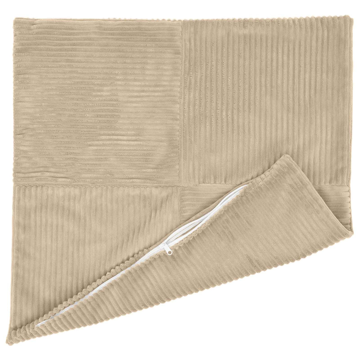 Kussensloop 2 pcs ALMELO Taupe 50 x 50 cm corduroy