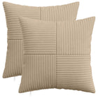 Kussensloop 2 pcs ALMELO Taupe 50 x 50 cm corduroy