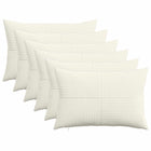 Kussensloop 50x70 cm crèmekleurig corduroy (6 stuks)