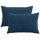 Kussensloop 50 x 70 cm marineblauw 2 stuks corduroy