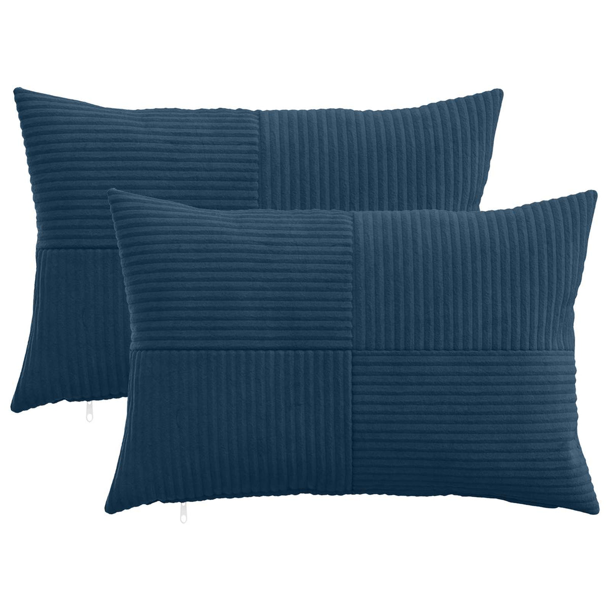 Kussensloop 2 pcs ALMELO Marineblauw 50 x 70 cm corduroy