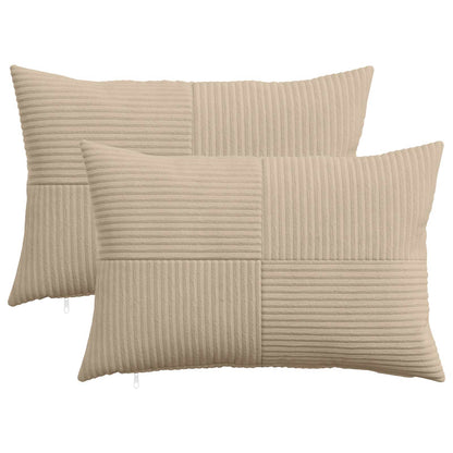 Kussensloop 2 pcs ALMELO Taupe 50 x 75 cm corduroy
