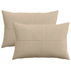 Kussensloop 2 pcs ALMELO Taupe 50 x 80 cm corduroy