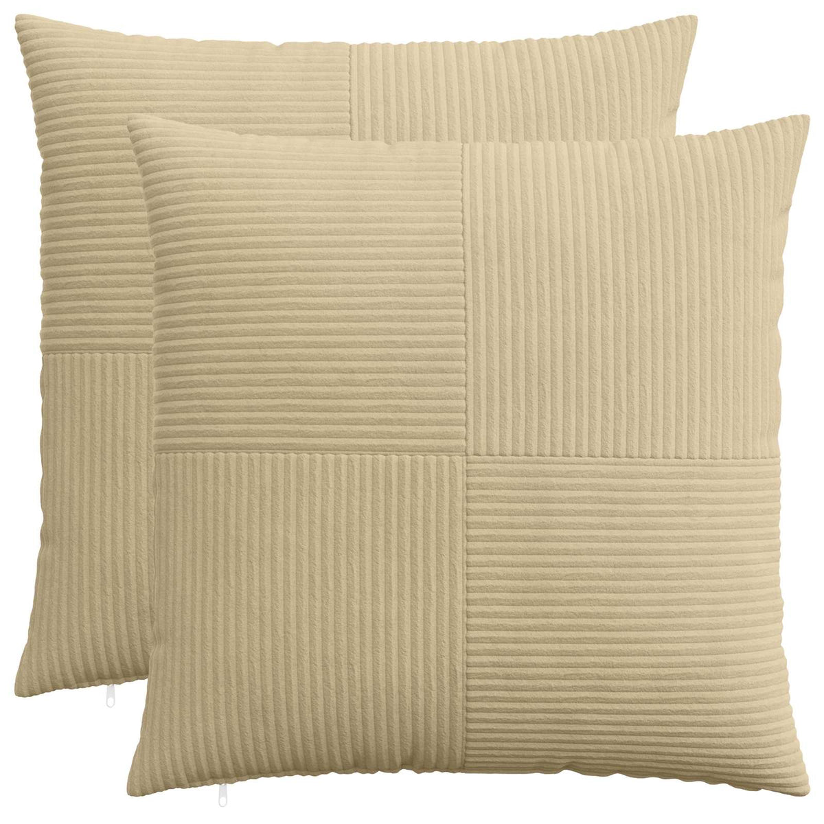Kussensloop 2 pcs ALMELO Grijs groen 55 x 55 cm corduroy