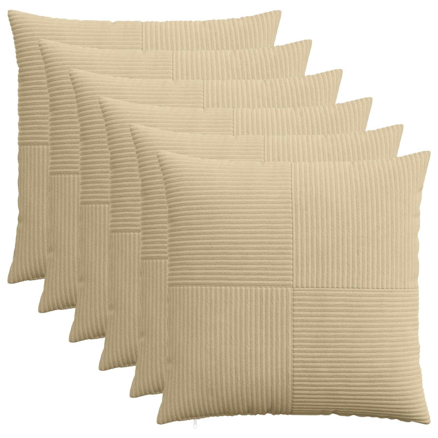 Kussensloop 6 pcs ALMELO Grijs groen 55 x 55 cm corduroy