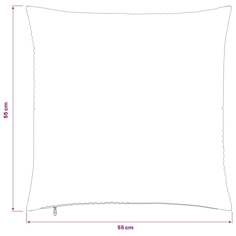Kussensloop 6 pcs ALMELO Rood-oranje 55 x 55 cm corduroy