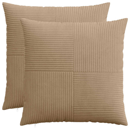 Kussensloop 2 pcs ALMELO Bruin 55 x 55 cm corduroy