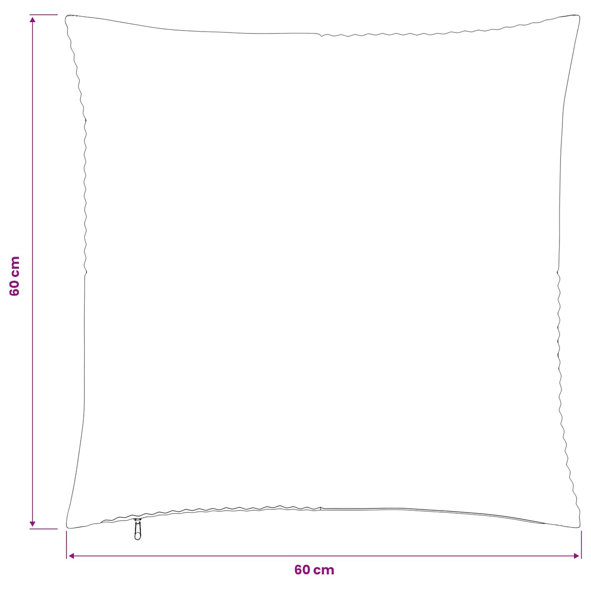 Kussensloop 6 pcs ALMELO Taupe 60 x 60 cm corduroy