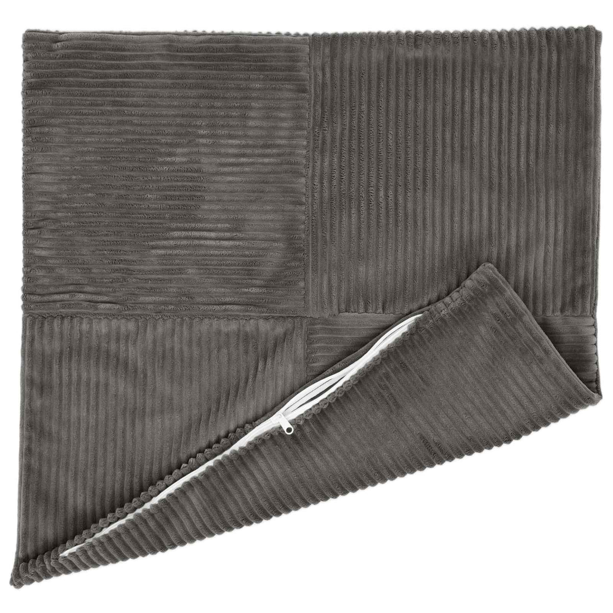 Kussensloop 6 pcs ALMELO Donkergrijs 65 x 65 cm corduroy