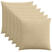 Kussensloop 65x65 cm grijs groen corduroy (6 stuks)