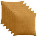 Kussensloop 65x65 cm geel corduroy (6 stuks)