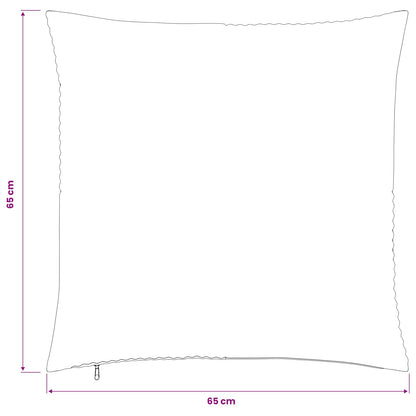 Kussensloop 6 pcs ALMELO Geel 65 x 65 cm corduroy