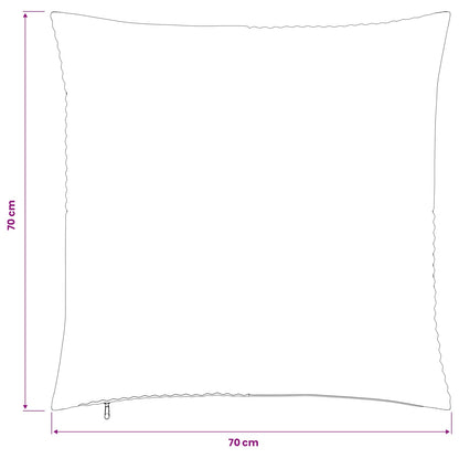 Kussensloop 2 pcs ALMELO Lichtgrijs 70 x 70 cm corduroy