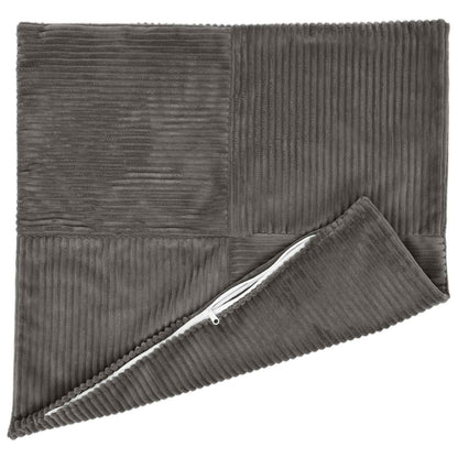 Kussensloop 2 pcs ALMELO Donkergrijs 70 x 70 cm corduroy