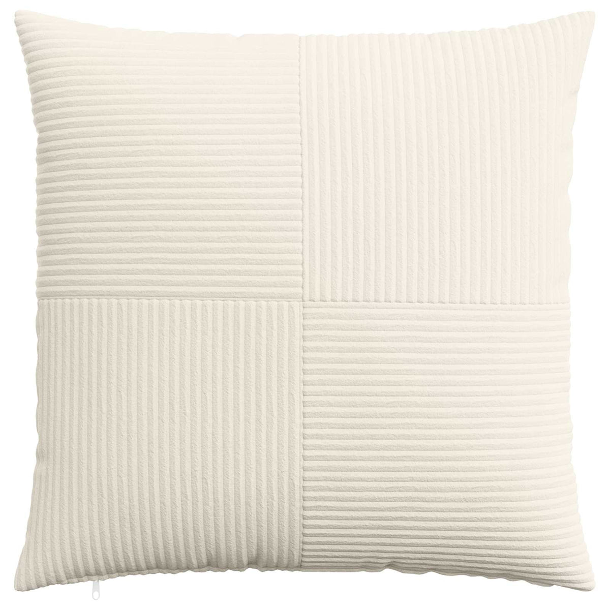 Kussensloop 6 st ALMELO Crèmekleurig 70 x 70 cm corduroy