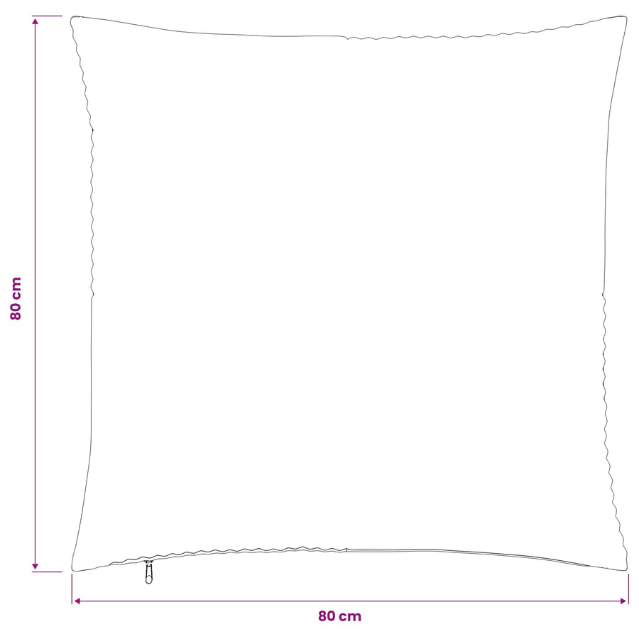 Kussensloop 6 pcs ALMELO Geel 80 x 80 cm corduroy