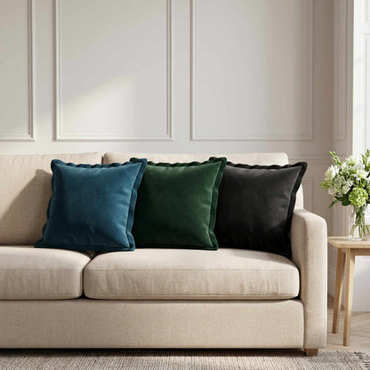 Kussen met kussen HOUTEN 2 st Blauw fluweel
