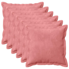 Kussensloop 6 pcs HOUTEN Roze 30 x 30 cm Fluweel