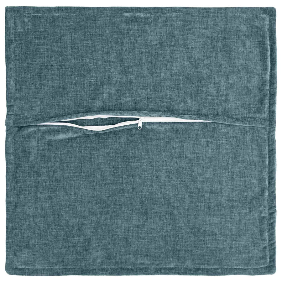 Kussensloop 6 st HOUTEN Blauw 30 x 30 cm Chenille Stof