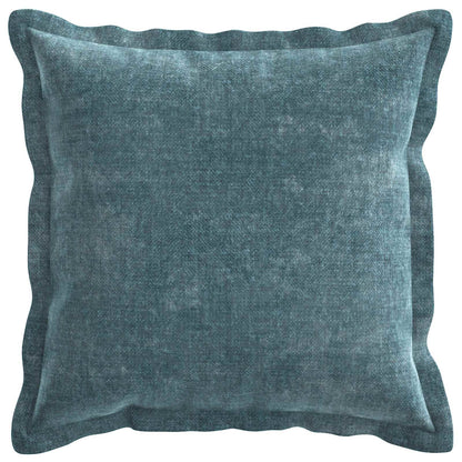 Kussensloop 6 st HOUTEN Blauw 30 x 30 cm Chenille Stof