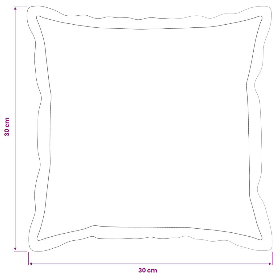 Kussensloop 2 st HOUTEN Antraciet 30 x 30 cm Polyester