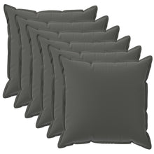 Kussensloop 6 st HOUTEN Antraciet 30 x 30 cm Polyester