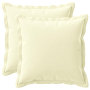 Kussensloop 30x30 cm crème polyester 2 stuks