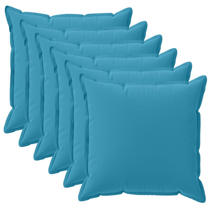 Kussensloop 6 st HOUTEN Lichtblauw 30 x 30 cm Polyester