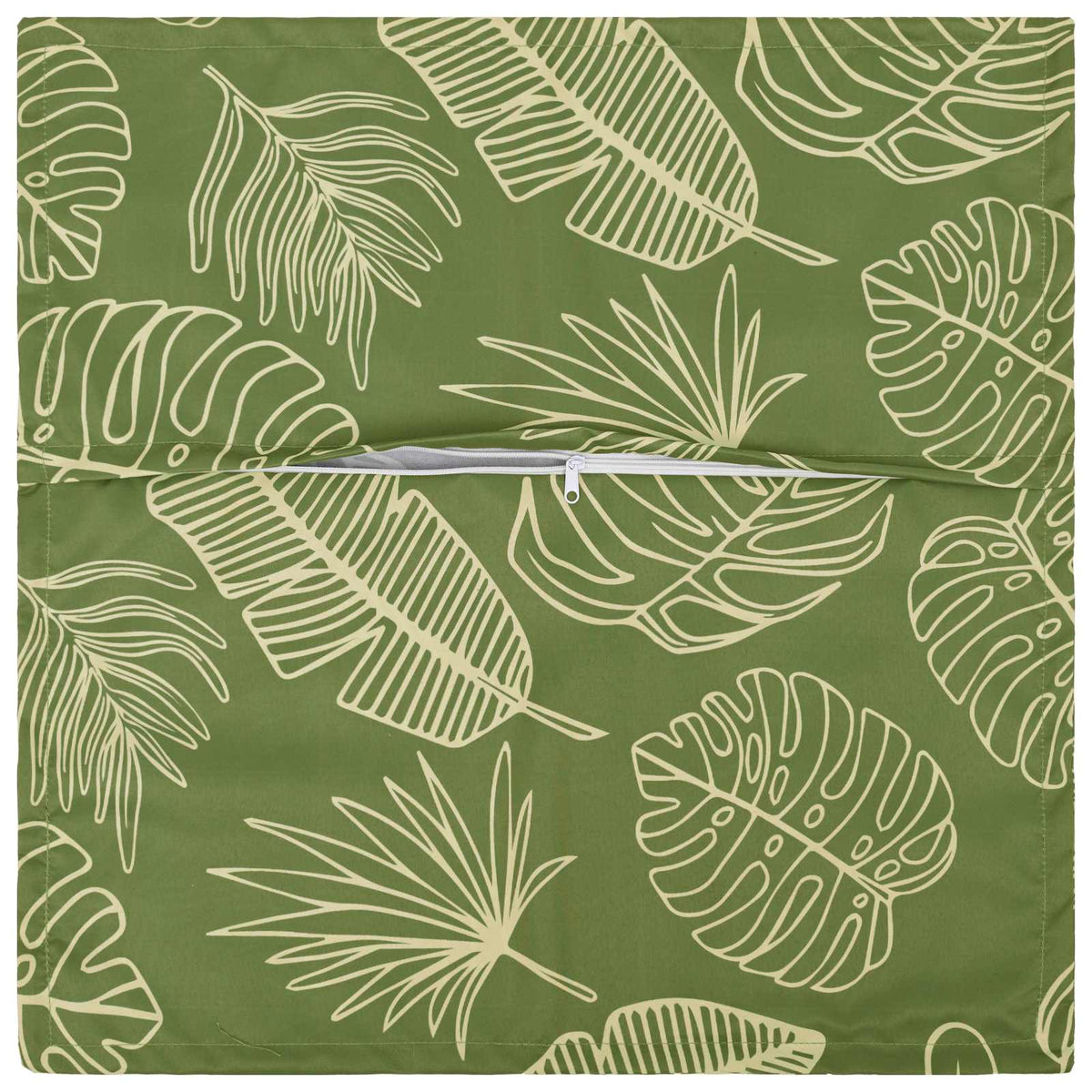 Kussensloop 2 st HOUTEN Bladontwerp 30 x 30 cm Polyester