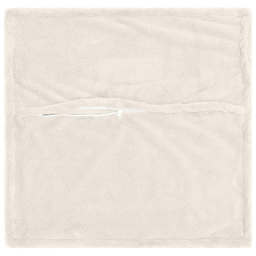 Kussensloop 6 st HOUTEN Wit 30 x 30 cm Nep Konijnenbont