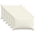 Kussensloop 6 st HOUTEN Crèmekleurig 30 x 50 cm corduroy