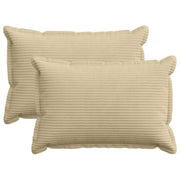 Kussensloop 30x50 cm lichtgroen grijs corduroy (2 stuks)