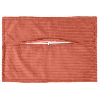 Kussensloop 6 st HOUTEN Rood-oranje 30 x 50 cm corduroy