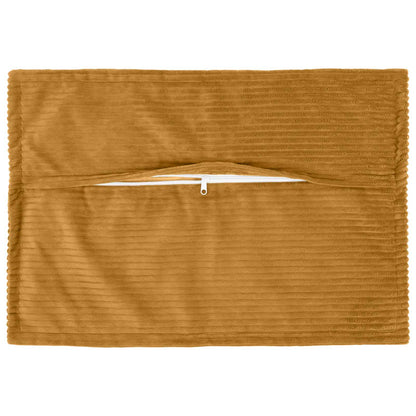 Kussensloop 6 st HOUTEN Geel 30 x 50 cm corduroy