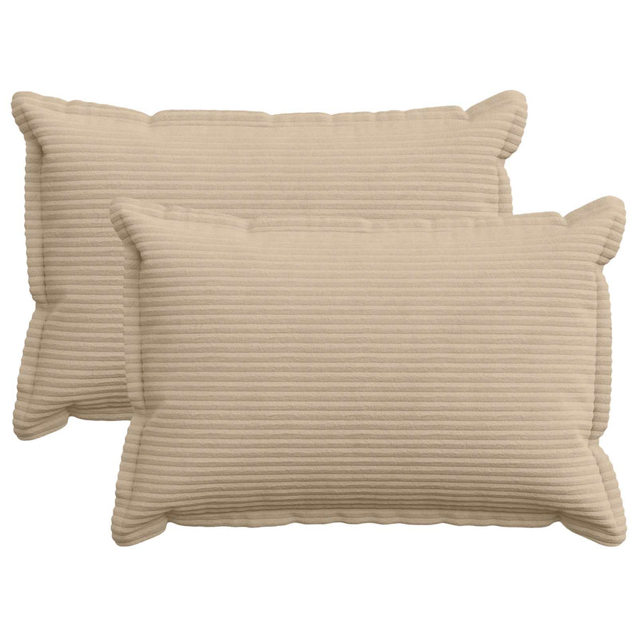 Kussensloop 2 st HOUTEN Taupe 30 x 50 cm corduroy
