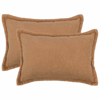 Kussensloop 2 pcs HOUTEN Beige 30 x 50 cm Bouclé