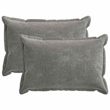 Kussensloop 2 st HOUTEN Donkergrijs 30 x 50 cm Chenille Stof