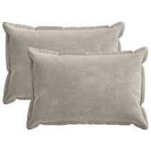 Kussensloop 2 st HOUTEN Lichtgrijs 30 x 50 cm Chenille Stof