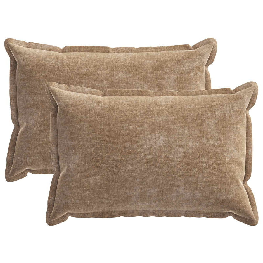 Kussensloop 2 st HOUTEN Bruin 30 x 50 cm Chenille Stof