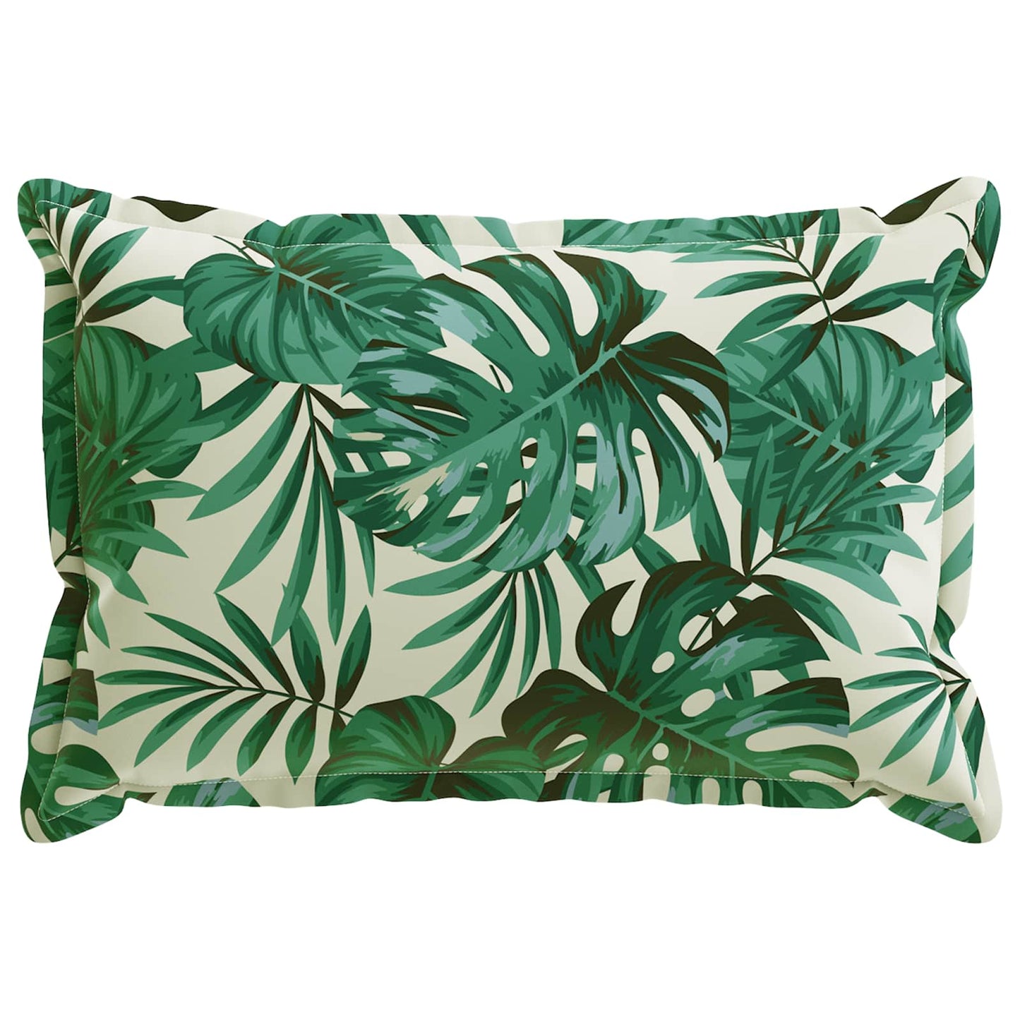 Kussensloop 2 st HOUTEN Bladpatroon 30 x 50 cm Polyester