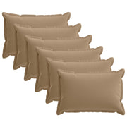 Kussenslopen taupe 30x50 cm set van 6 polyester